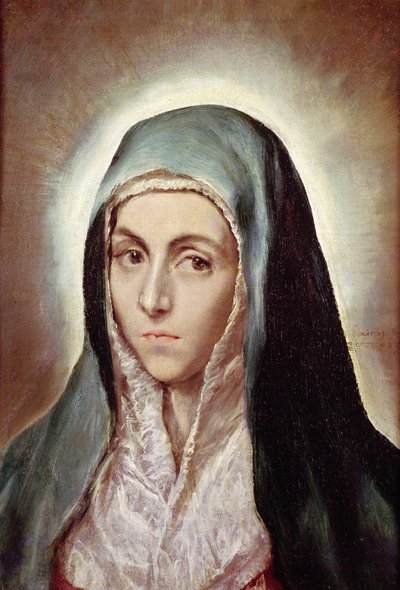 The Virgin Mary, 1595-1600 by El Greco